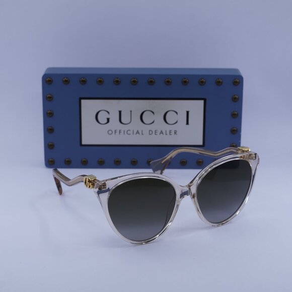 Gucci GG1011S 006 Cat Eye Sunglasses - Transparent Pink main image 7